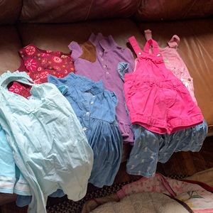 Mix of brand name used 18-24 month dresses plus